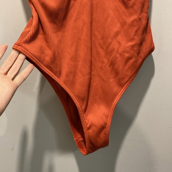 Topshop Orange Bodysuit Size 8 - Picture 8 of 11